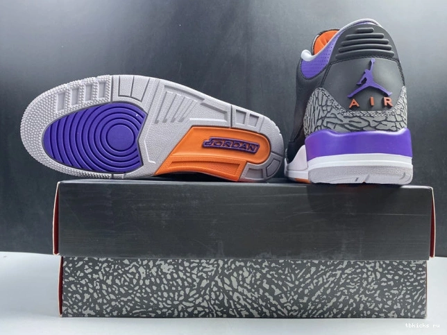 Cheap TB 050 3 Court Jordan Black CT8532 Air Retro Purple 0707